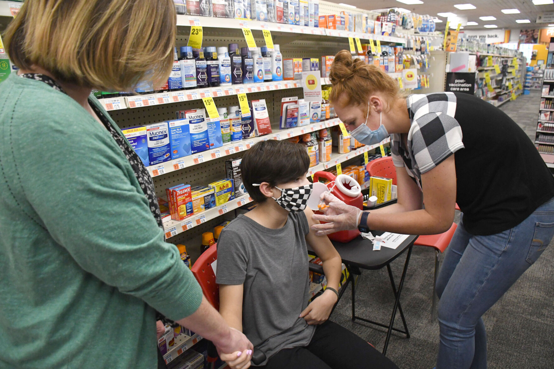 Presley, 12, gets vaccinated for her birthday